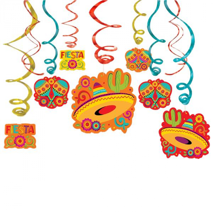 Fiesta Mega Hanging Swirls (Per 30 pack)