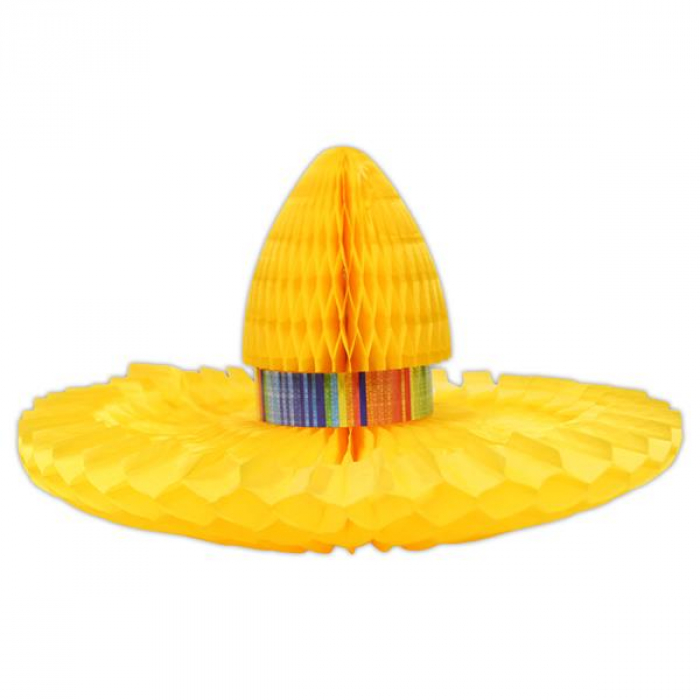Serape Trimmed Sombrero Centerpiece