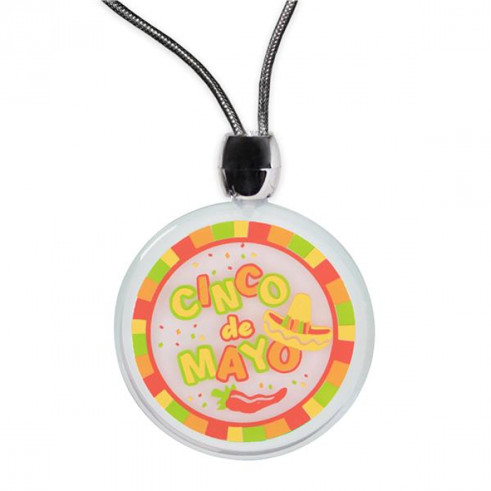 LED Cinco De Mayo Pendant Necklace