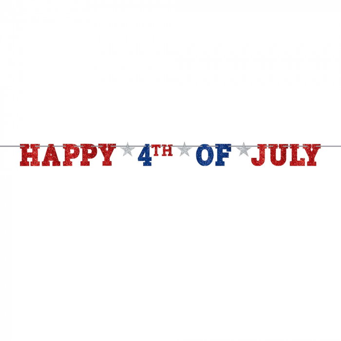 Happy 4th of July Letter Banner