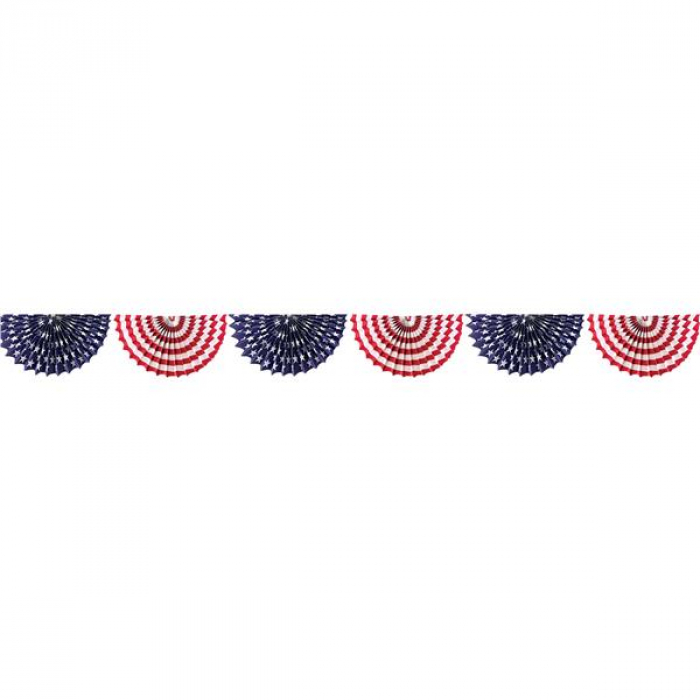 Patriotic Fan Bunting Garland