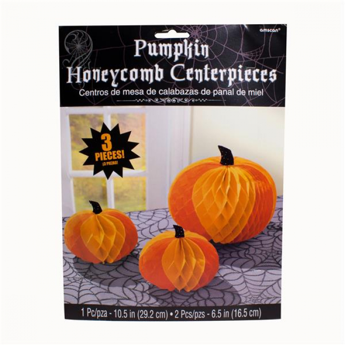 Pumpkin Honeycomb Centerpieces