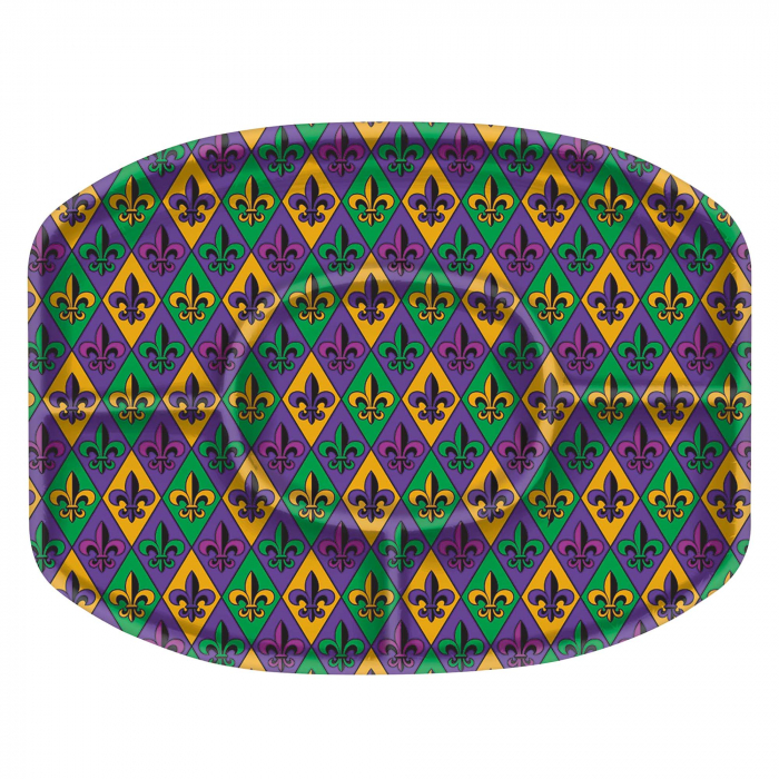 Mardi Gras Sectional Platter
