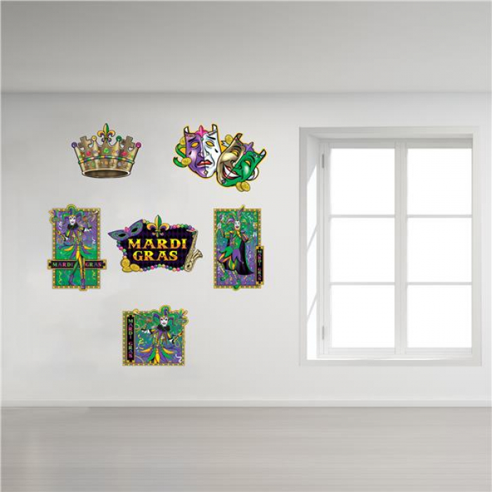 Mardi Gras Jumbo Cutouts