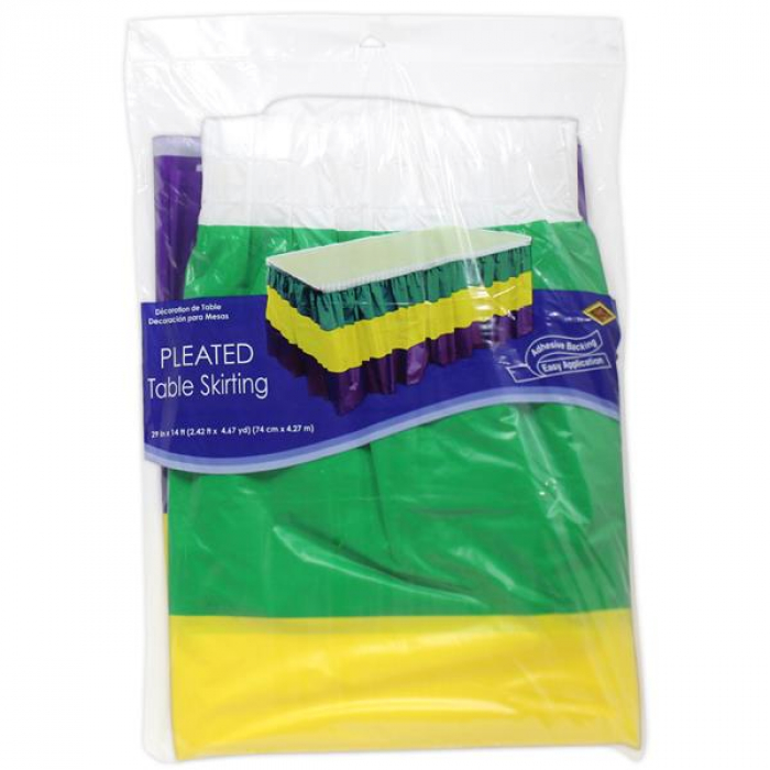 Mardi Gras Table Skirt