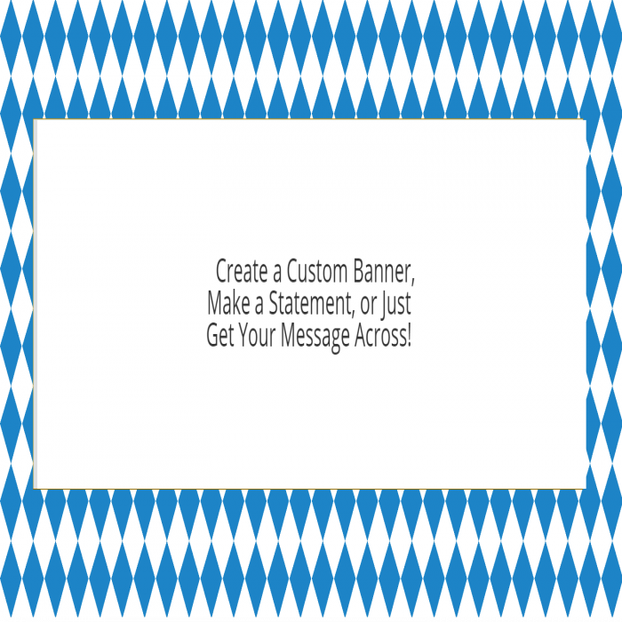 Oktoberfest Colors Custom Banner - 12 x 24
