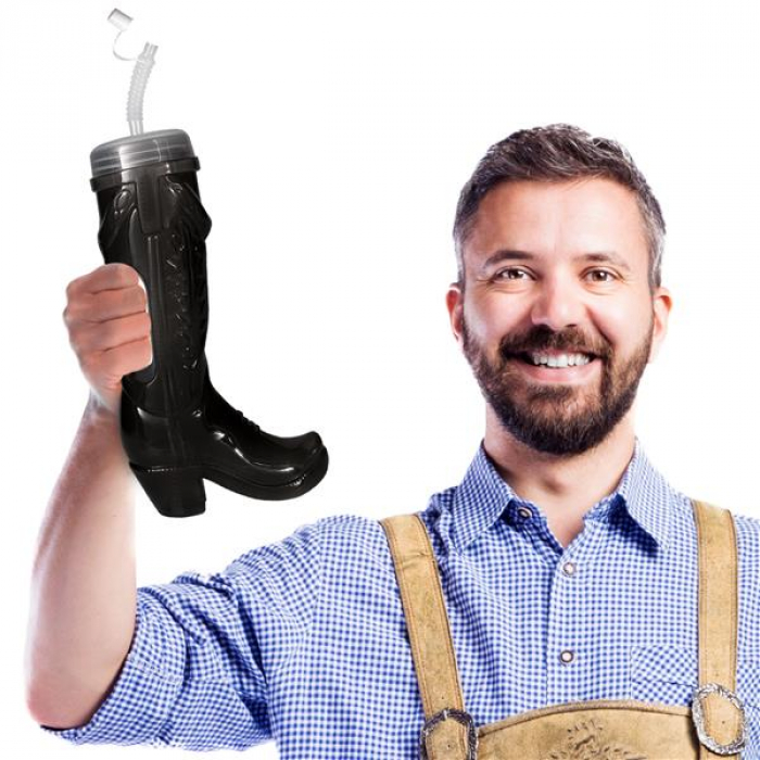 Black Boot 32 oz Yard Glass