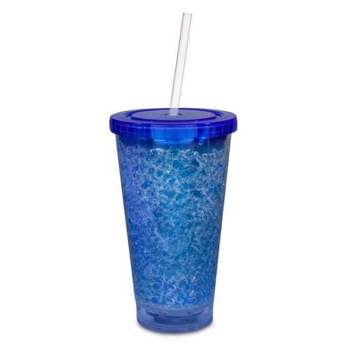 LED Blue Crystal 16 oz Tumbler