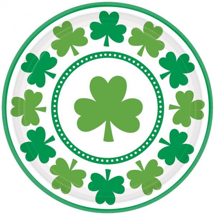 St. Pat's Shamrocks 9" Plates