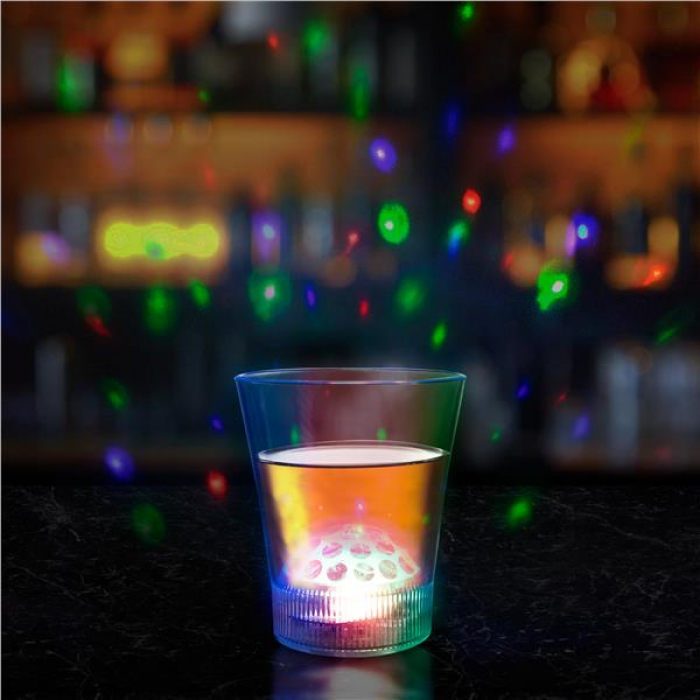 LED Disco Ball 8 oz Rocks Glass