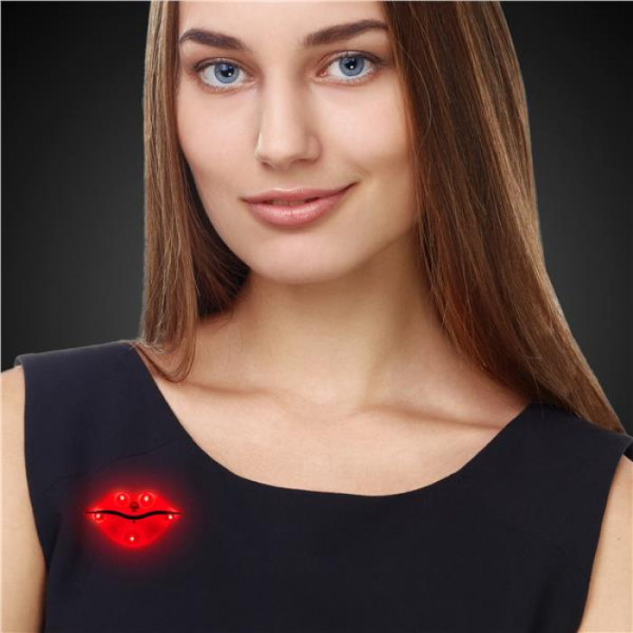 LED Red Lips Blinkies