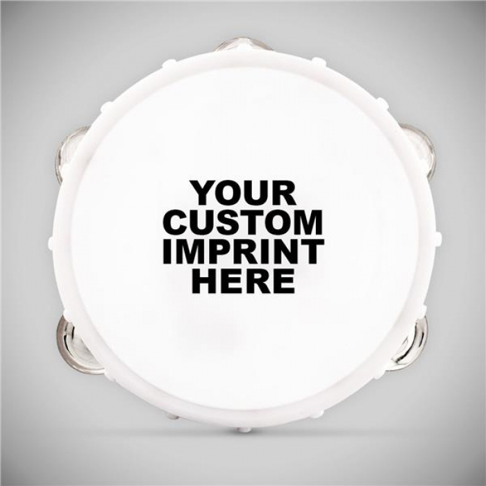 White LED Light-Up Party Tambourine