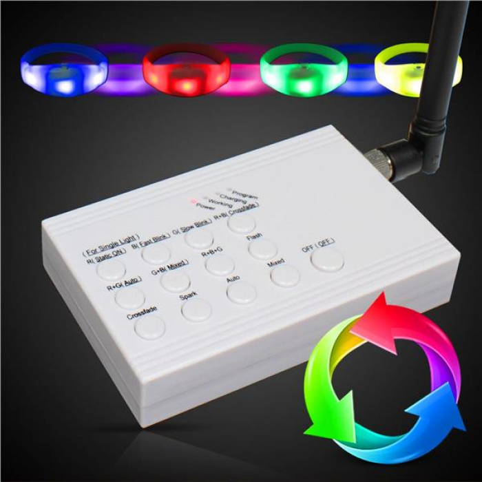 RF LED Concert Bracelets Kit for 20 People