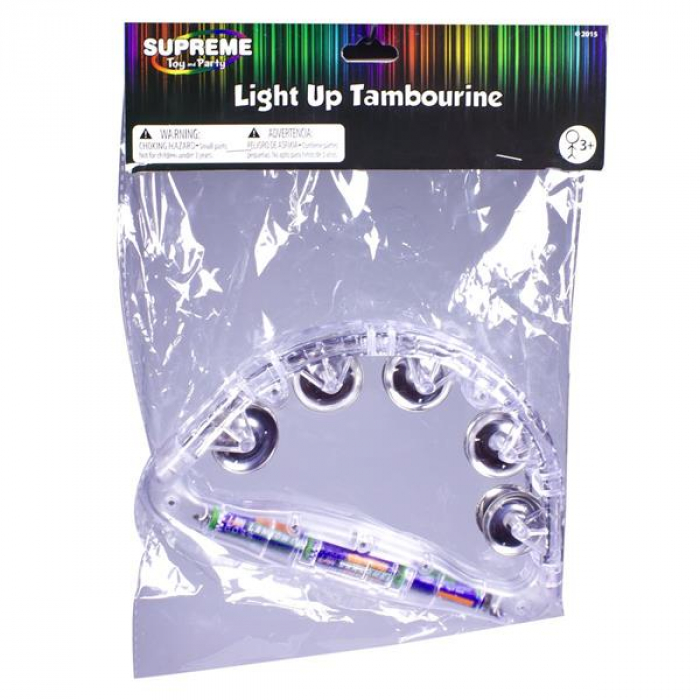 LED Clear Tambourine