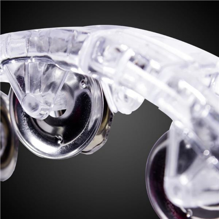 LED Clear Tambourine