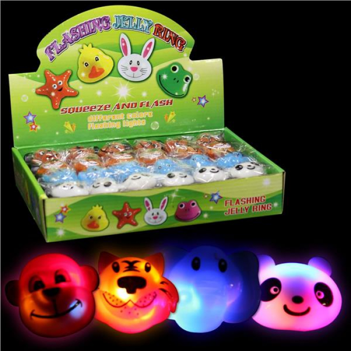 LED Wild Animal Jelly Rings