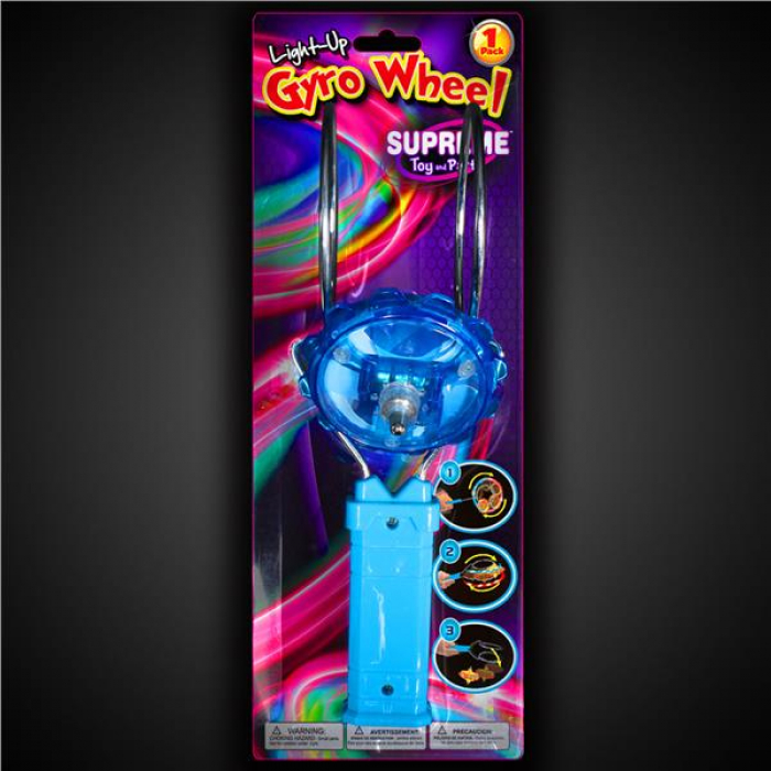 LED Gyro Wheel with Blue Handle