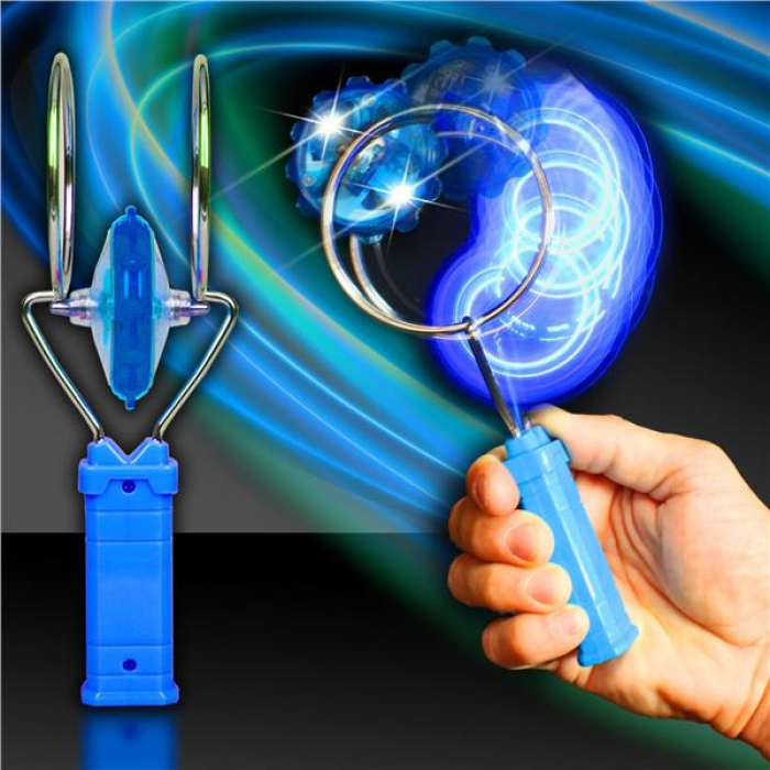 LED Gyro Wheel with Blue Handle
