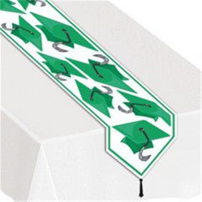 Green Graduation Table Runner