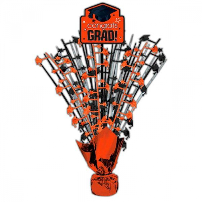 Orange Congrats Grad 18" Centerpiece