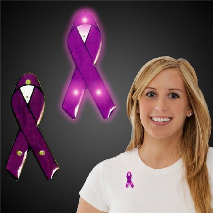 LED Purple Ribbon Blinkies