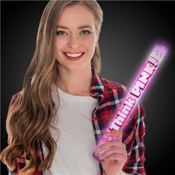 LED Pink Ribbon Foam Lumiton