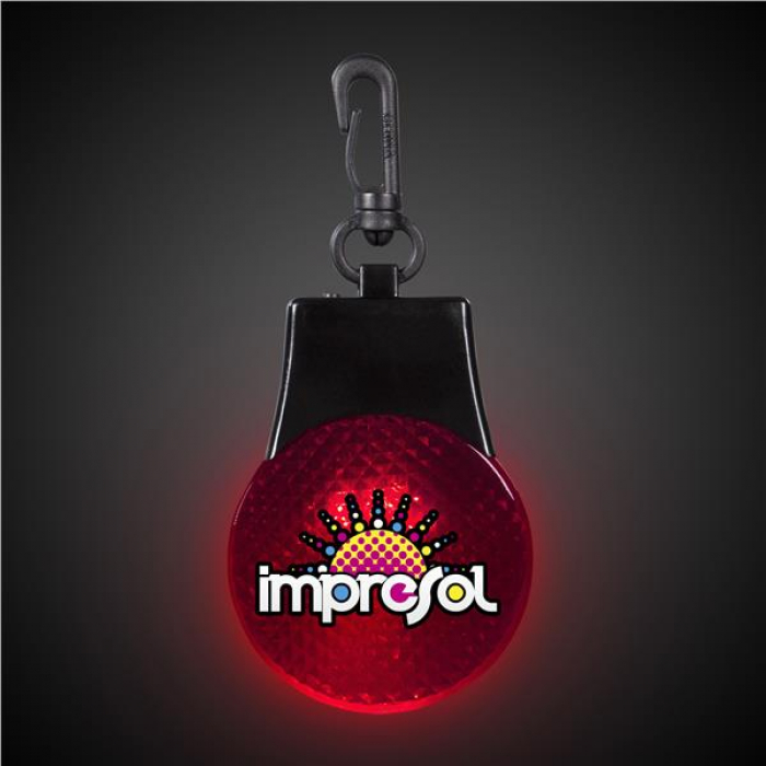 Red Light Up Safety Reflector
