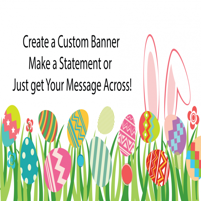 Easter Egg Hunt Custom Banner - 12 x 24