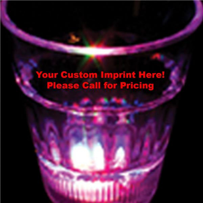 Multi-Color LED 2 oz  Clear Shot Glass