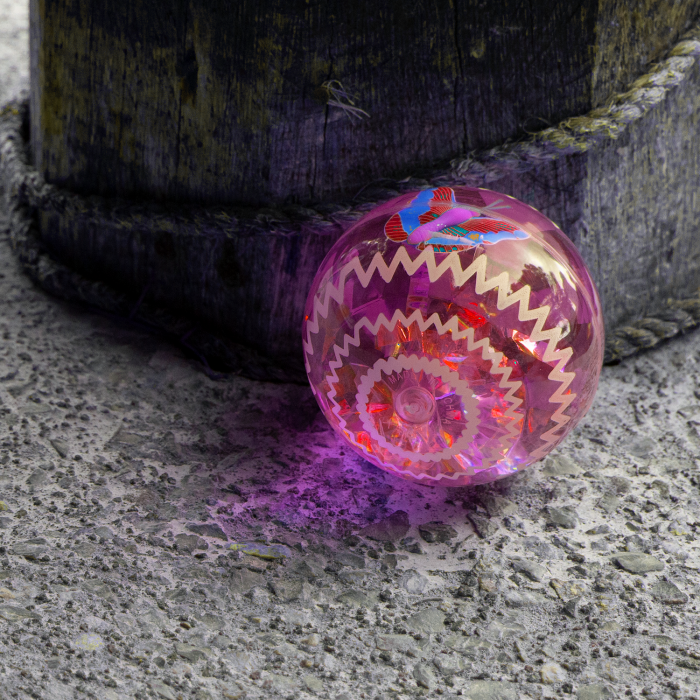 2.5" Light-Up Bounce Ball- Pink