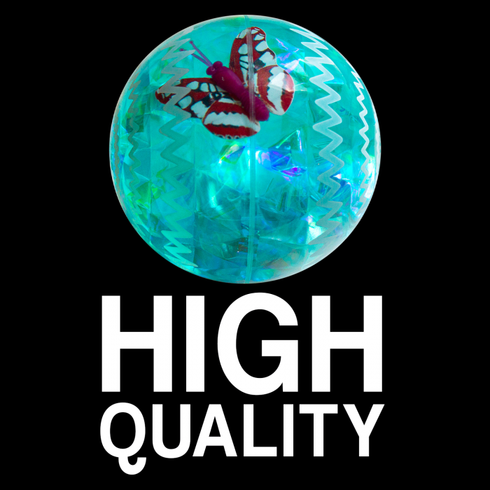 2.5" Light-Up Bounce Ball- Blue