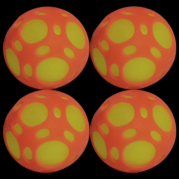 2.5" Light-Up Sports Ball- Orange & Yellow