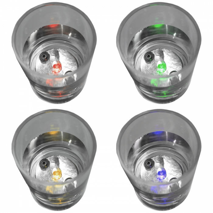 LED Light Up Liquid Activated Shot Glasses