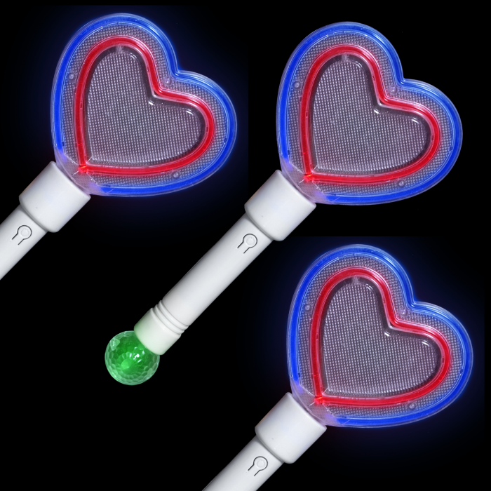 Rave Lights Party Heart Wand