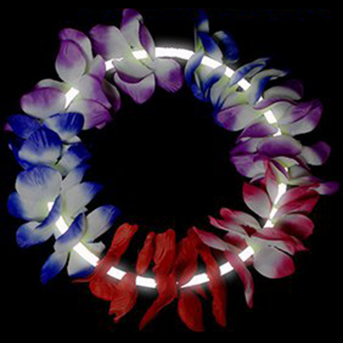 22 Inch Glow Leis - White