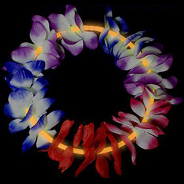 22 Inch Glow Leis - Orange