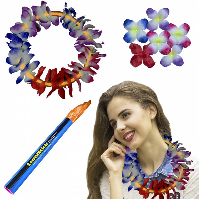 22 Inch Glow Leis - Orange