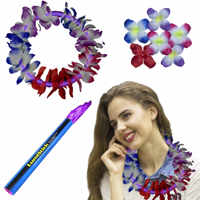 22 Inch Glow Leis - Purple
