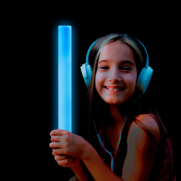 LED Light-Up Foam Stick Baton Supreme- Blue