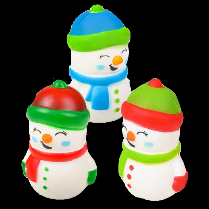4" Squish Snowman- Assorted
