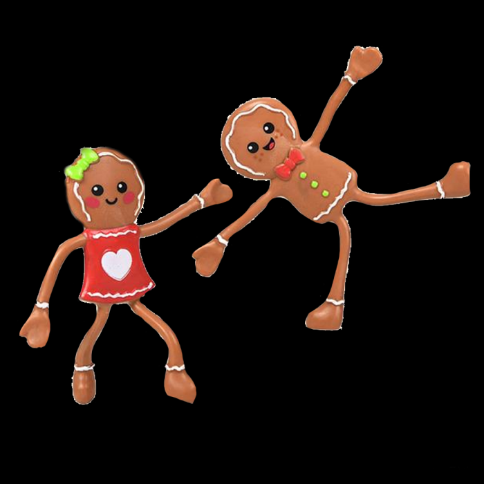 4" Bendable Gingerbread- Assorted