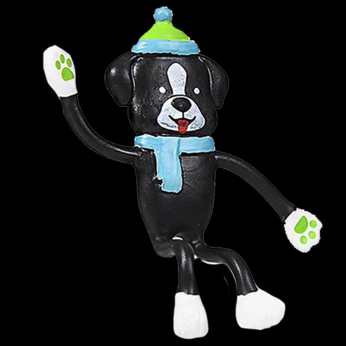 4.5" Bendable Puppy- Black