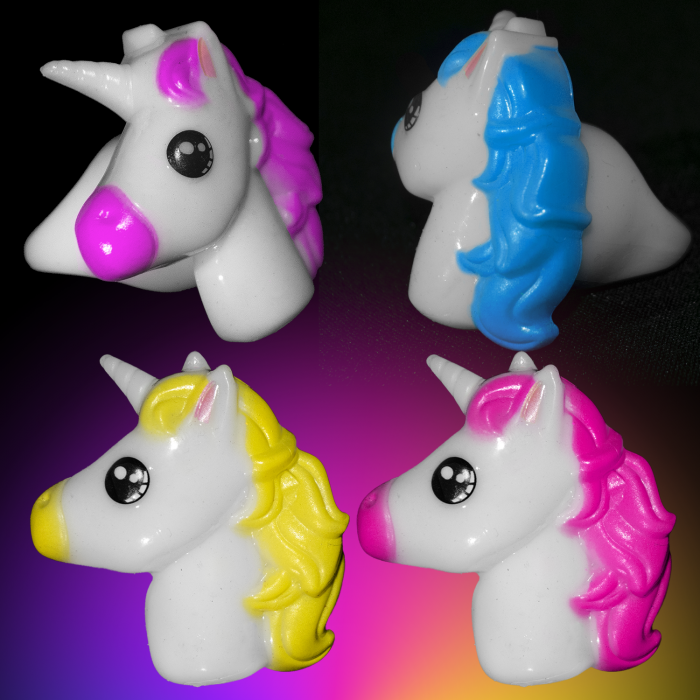1" Light-Up Unicorn Rings