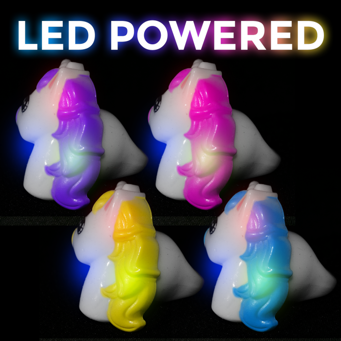 1" Light-Up Unicorn Rings