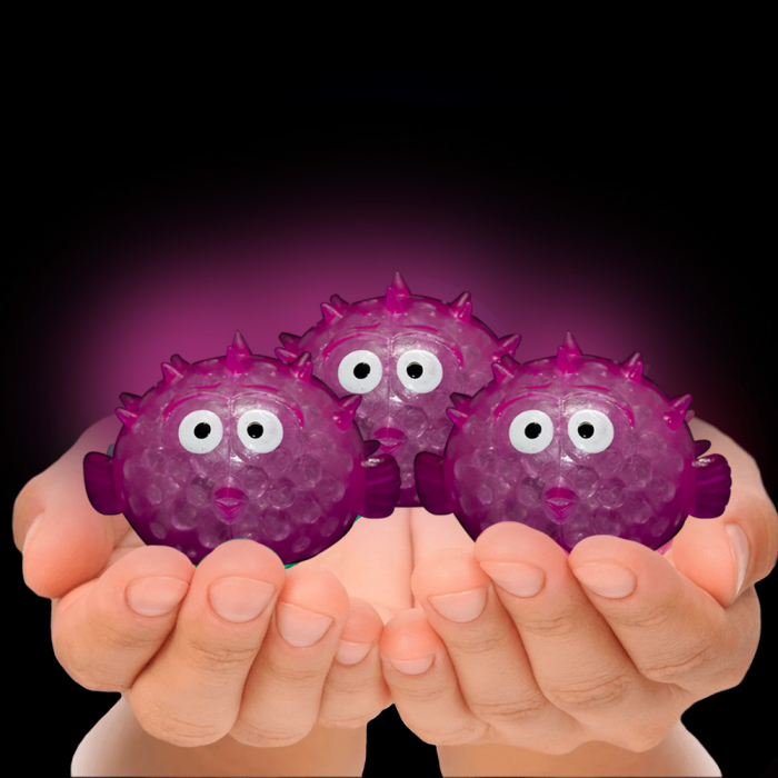 Light-Up Squeezy Bead Aquatic Animals- Pink
