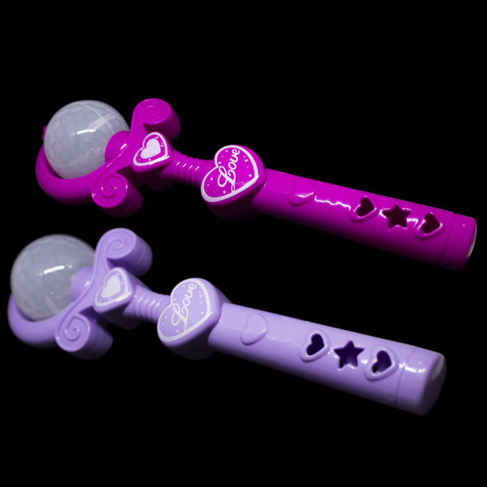 9" Light-Up Spinning Princess Wands