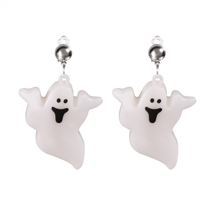 LED Jumbo Ghost Clip-On Earrings (Per pair)