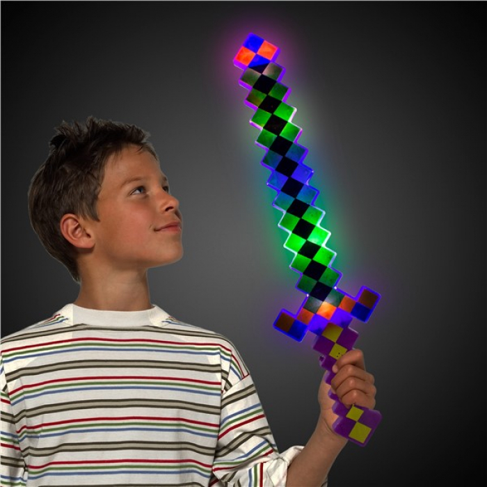 LED Mardi Gras Pixel Sword