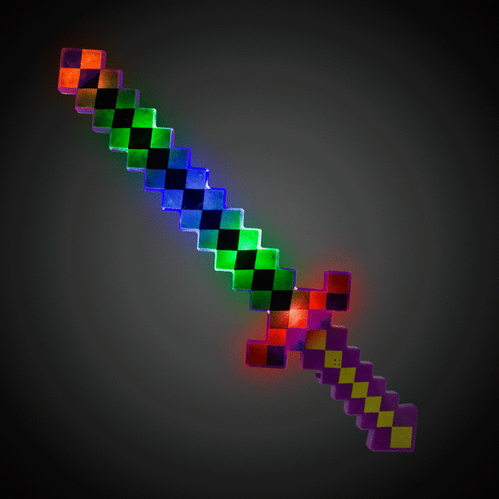 LED Mardi Gras Pixel Sword