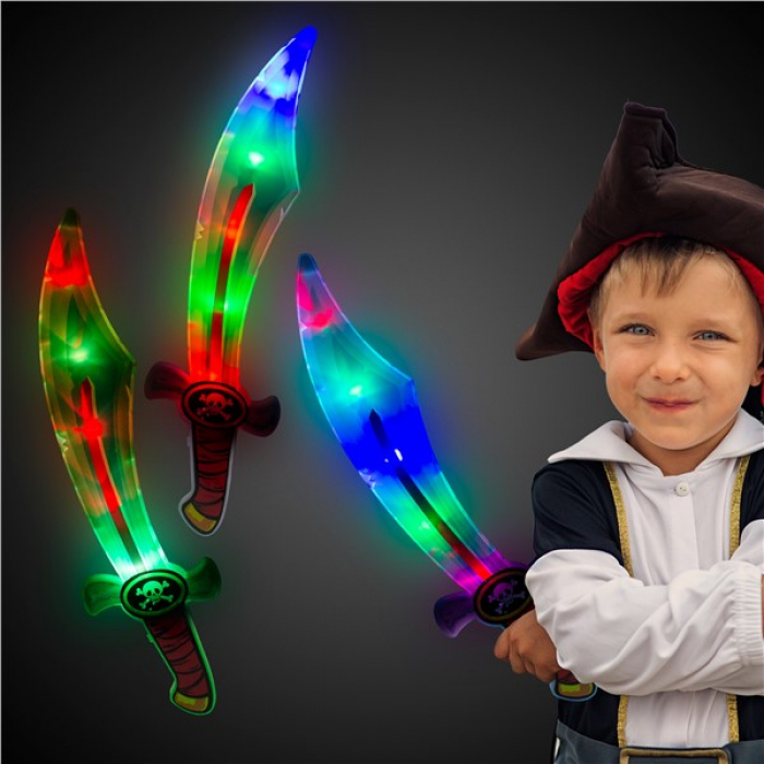 LED Pirate Swords (Per 3 pack)